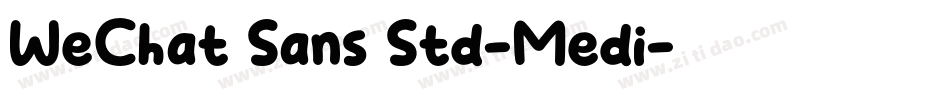 WeChat Sans Std-Medi字体转换